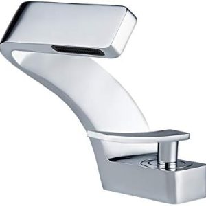 BECOLA Chrome Bathroom Sink Faucet - Solid Brass Single Handle - Single Hole Design for Easy Installation - Perfect for